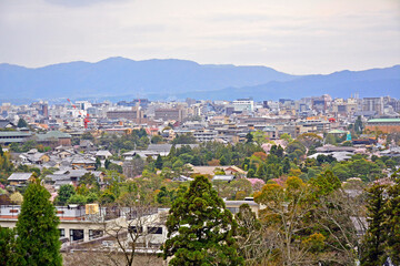Kyoto city overview in Kyoto, Japan