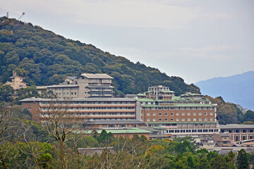 Obraz premium Kyoto city overview in Kyoto, Japan