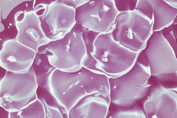 Cream gel purple transparent cosmetic sample texture background