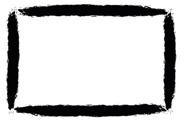 Obraz premium Frame in grunge style. Paint strokes