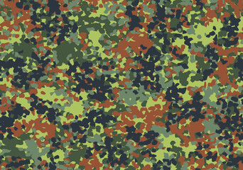 German FLECKTARN camouflage seamless pattern. Five colors.