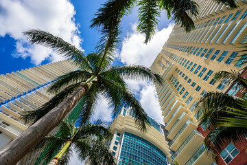 Fototapeta na wymiar Downtown Miami Brickell Cityscape