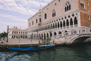 Fototapeta premium Panoramic view of Doge's Palace (Palazzo Ducale) on Piazza San Marco