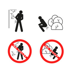 You can not urinate on the wall and poop under the bushes in the Park. 