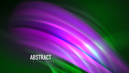 Fluid wave lines background. Trendy abstract layout template for business or technology presentation, internet poster or web brochure cover, wallpaper