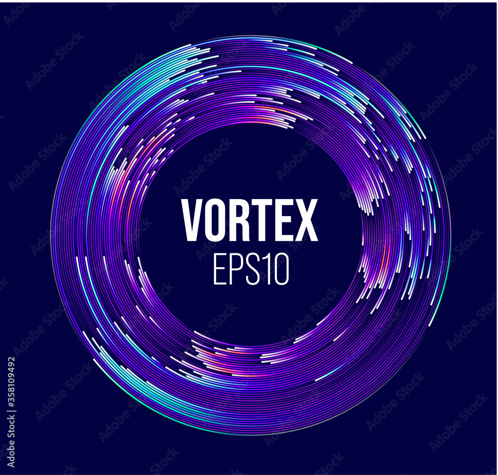 Poster concentric lines, great design for any purposes. web design. spin rotation concentric line moving. a
