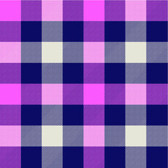 Tartan seamless pattern.Pink, blue and white color.