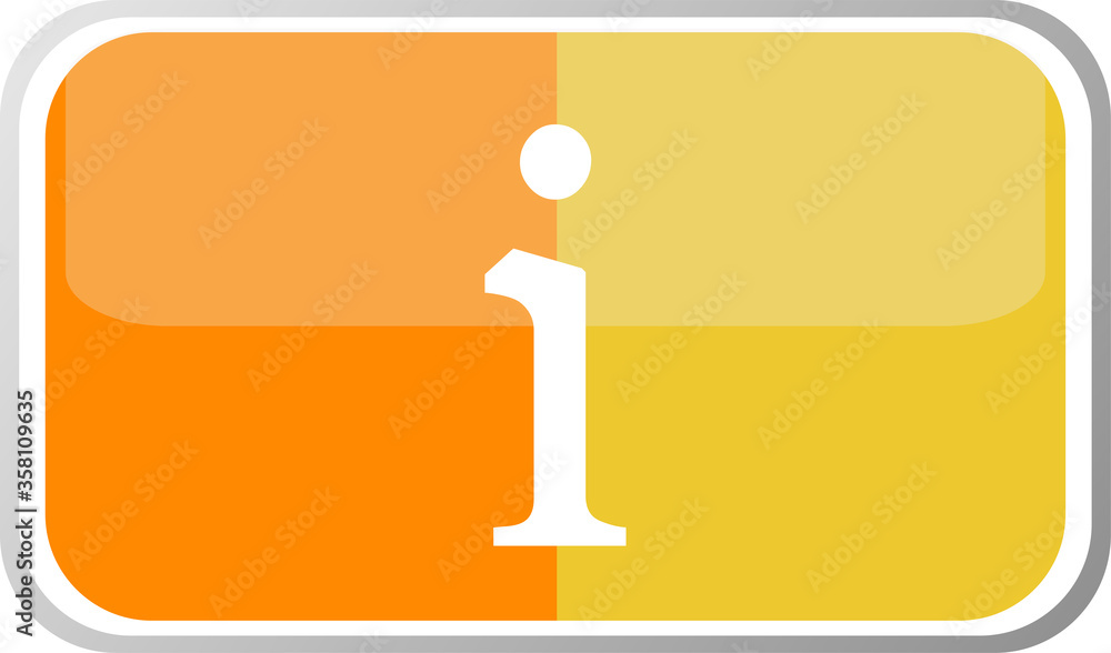 Poster info logo icon design template elements. information speech bubble sign icon . letter i web button s