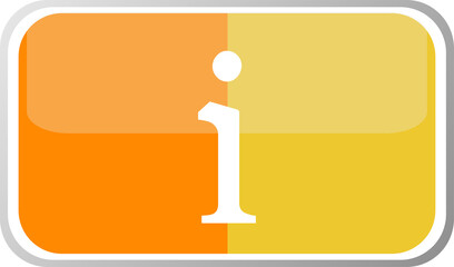 Info logo icon design template elements. Information speech bubble sign icon . Letter I web button sybmol design