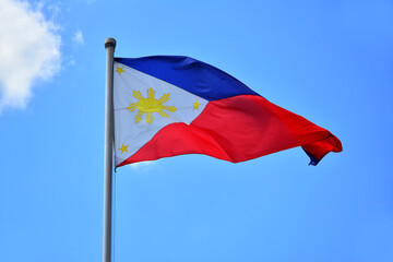 Philippine national flag in Pasay, Philippines