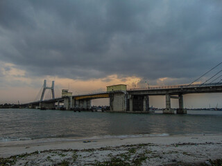 Fototapeta premium bridge over the river