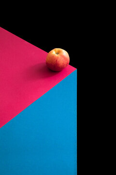 fresh apple fruit on a color background