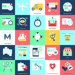 Concepts of Business Vector Icons Pack