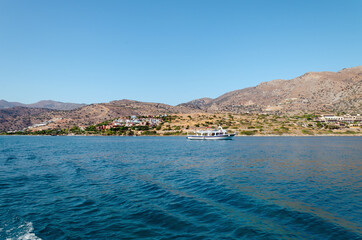 beautiful landscape on a warm sunny day by the sea