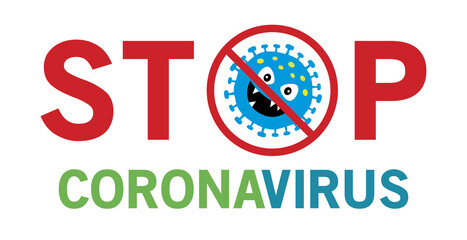stop corona virus vector banner