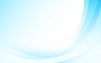 Abstract light blue wavy modern curve lines with clean background graphic art vector illustration