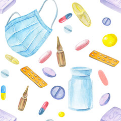 Watercolor seamless pattern 