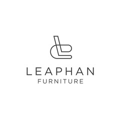 furniture with letter L logo design template