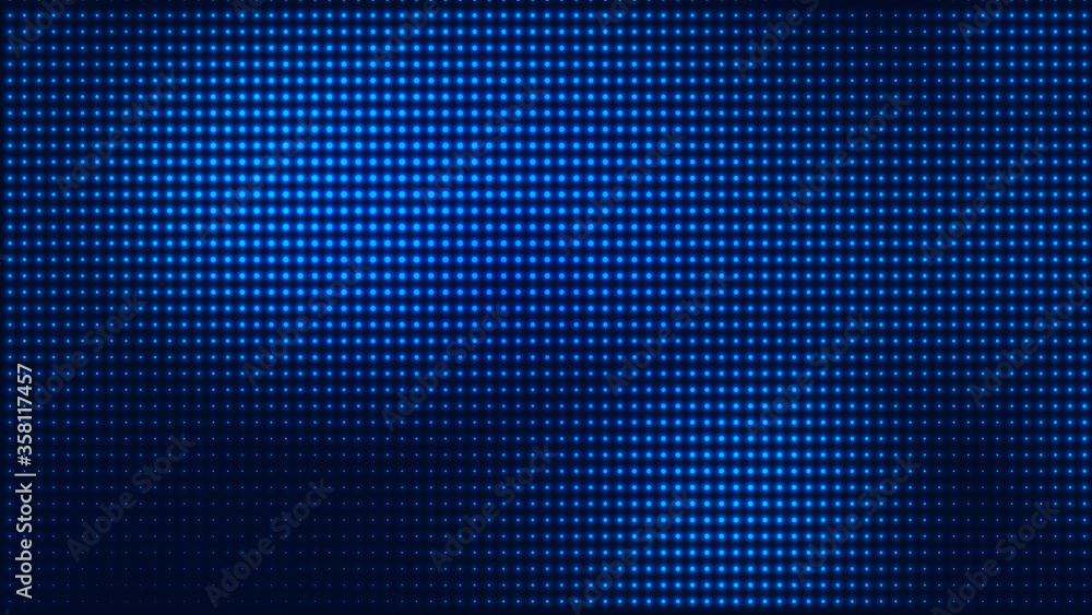 Poster dot blue pattern screen led light gradient texture background. abstract technology big data digital 