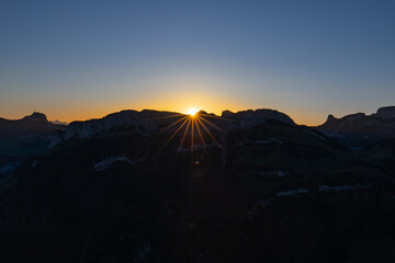 Obraz premium Ebenalp Sonnenaufgang
