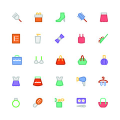 
Fashion Colored Vector Icons 6
