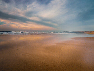 Perranporth beach, Cornwall England