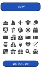 bow icon set