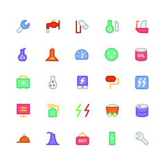 
Industrial Colored Vector Icons 11
