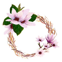 pink-flower-wreath