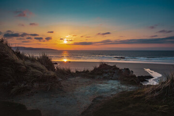 Obraz premium Gwthian beach, Cornwall