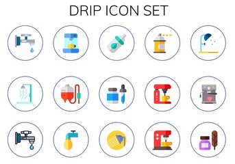 drip icon set