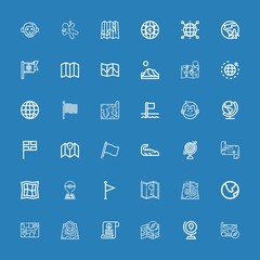 Editable 36 africa icons for web and mobile