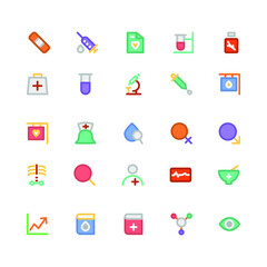 Medical Colored Vector Icons 3