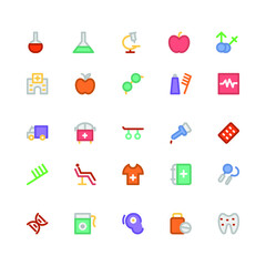 
Medical Colored Vector Icons 9
