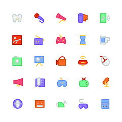 
Multimedia Colored Vector Icons 5
