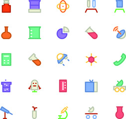 
Science Colored Vector Icons 5
