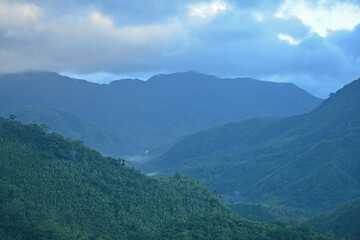 View from the top at Treasure Mountain in Tanay, Rizal, Philippines