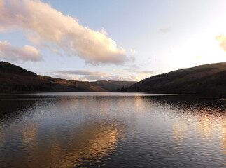 Sunset over Talybont Reservoir