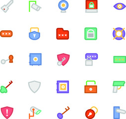
Security Colored Vector Icons 6
