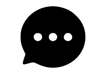 Fototapeta premium Chat Icon For Apps And Web