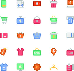 
Shopping Colored Vector Icons 8
