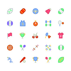 
Sports Colored Vector Icons 1
