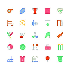 
Sports Colored Vector Icons 3
