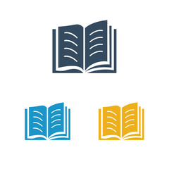 Book icon set of books vector design