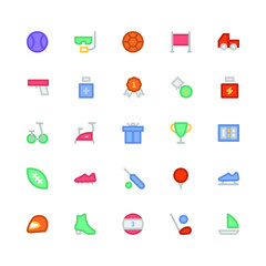 
Sports Colored Vector Icons 8
