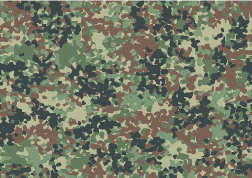 Military and hunting camouflage 'splotchy' seamless pattern. Five colors. Very effective in the natural environment.