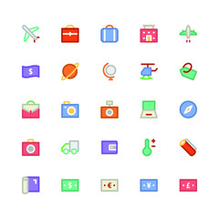 
Travel Colored Vector Icons 1
