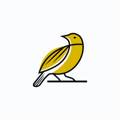 Outline Oriole Bird Animal Beautiful Colored Fauna Element Collection Vector Design