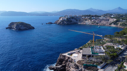 Fototapeta na wymiar Aerial view of the Malgrats Islands