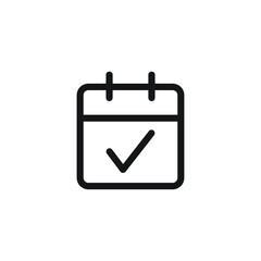 calendar icon vector sign